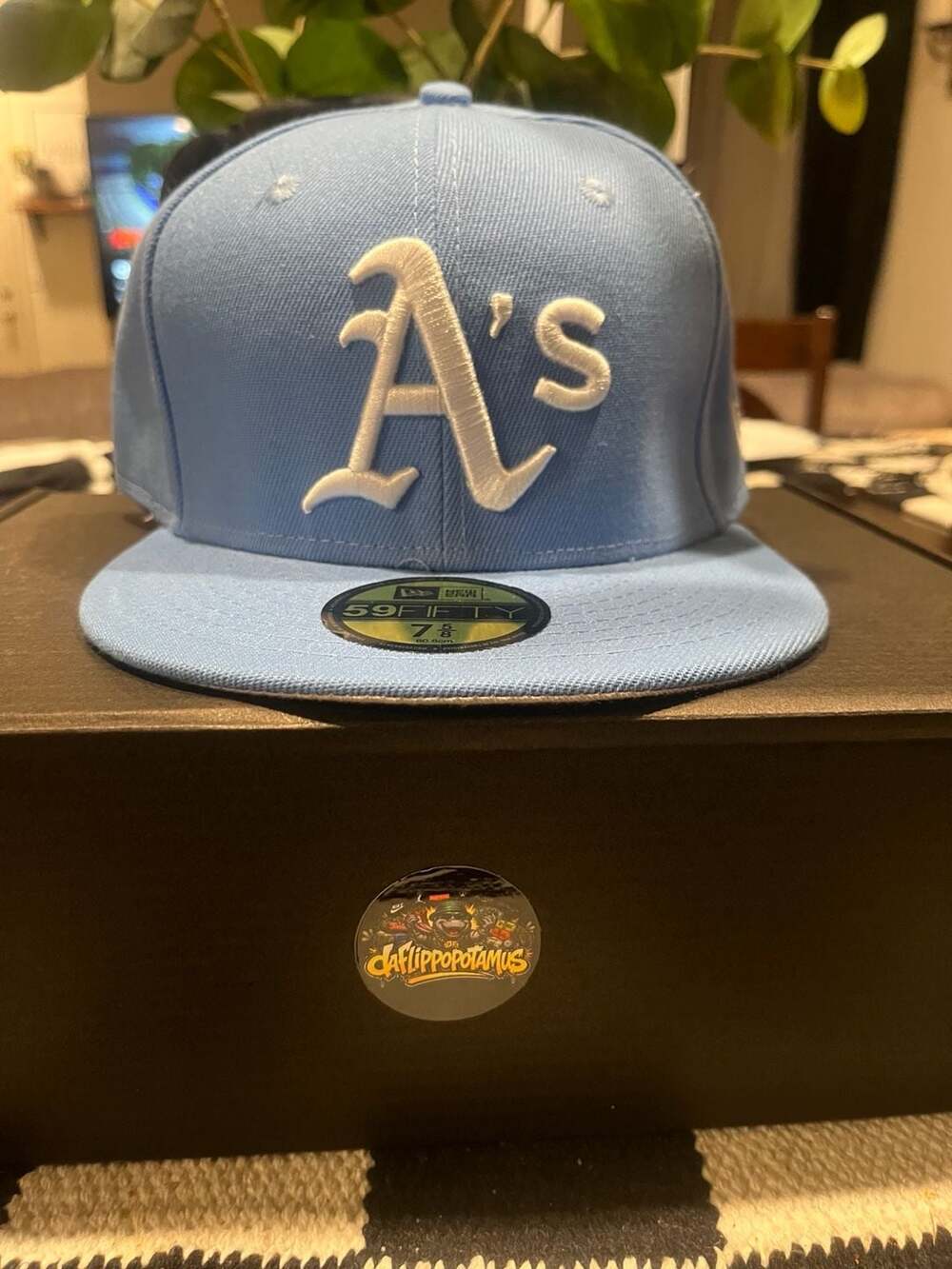 New Era Oakland A's Cooperstown Collection 59FIFTY Fitted Hat Size 7 5/8